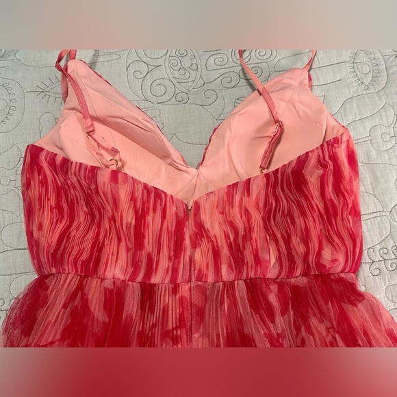 NEW Hutch Print Pleated Sleeveless Maxi Dress Sz 6 Red - Picture 12 of 14